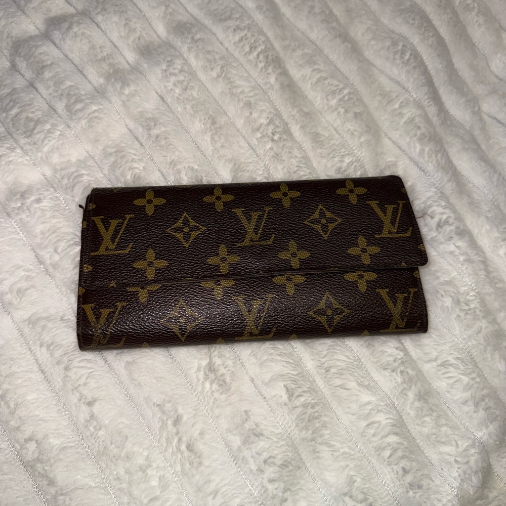 Louis Vuitton Dark Brown Monogram Sarah Wallet